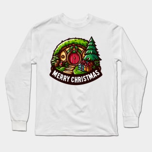 Merry Christmas - Festive Fantasy Door - Christmas Long Sleeve T-Shirt
